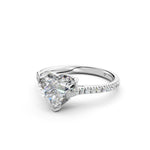 Load image into Gallery viewer, Aayra Heart Solitaire Diamond Womens Ring