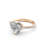 Load image into Gallery viewer, Aastha Heart Solitaire Diamond Womens Ring