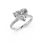 Load image into Gallery viewer, Aastha Heart Solitaire Diamond Womens Ring