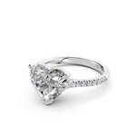 Load image into Gallery viewer, Aastha Heart Solitaire Diamond Womens Ring