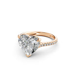 Load image into Gallery viewer, Aashna Heart Solitaire Diamond Womens Ring