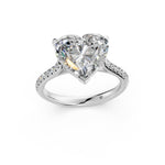 Load image into Gallery viewer, Aashna Heart Solitaire Diamond Womens Ring