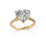 Load image into Gallery viewer, Aashna Heart Solitaire Diamond Womens Ring