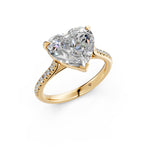 Load image into Gallery viewer, Aashna Heart Solitaire Diamond Womens Ring