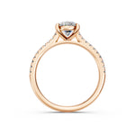 Load image into Gallery viewer, Aarunya Oval Solitaire Diamond Womens Ring