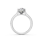Load image into Gallery viewer, Aaradhya Oval Solitaire Diamond Womens Ring