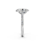 Load image into Gallery viewer, Aarohi Oval Solitaire Diamond Womens Ring