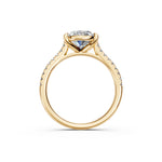 Load image into Gallery viewer, Aarohi Oval Solitaire Diamond Womens Ring