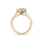 Load image into Gallery viewer, Ziyana Oval Solitaire Diamond Womens Ring
