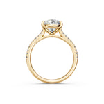Load image into Gallery viewer, Ziana Pear Solitaire Diamond Womens Ring