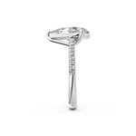Load image into Gallery viewer, Zeira Pear Solitaire Diamond Womens Ring