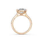Load image into Gallery viewer, Zarza Pear Solitaire Diamond Womens Ring