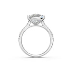 Load image into Gallery viewer, Zarza Pear Solitaire Diamond Womens Ring