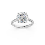 Load image into Gallery viewer, Zalra Round Solitaire Diamond Womens Ring