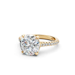 Load image into Gallery viewer, Zalra Round Solitaire Diamond Womens Ring