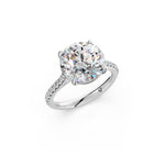 Load image into Gallery viewer, Zaira Round Solitaire Diamond Womens Ring