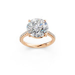 Load image into Gallery viewer, Zaara Round Solitaire Diamond Womens Ring