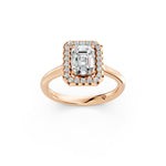 Load image into Gallery viewer, Yira Emerald Solitaire Diamond Womens Ring