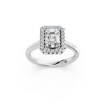 Load image into Gallery viewer, Yira Emerald Solitaire Diamond Womens Ring