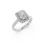 Load image into Gallery viewer, Yira Emerald Solitaire Diamond Womens Ring