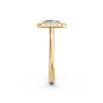 Load image into Gallery viewer, Yira Emerald Solitaire Diamond Womens Ring