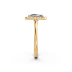 Load image into Gallery viewer, Yiana Emerald Solitaire Diamond Womens Ring