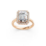 Load image into Gallery viewer, Yeira Emerald Solitaire Diamond Womens Ring