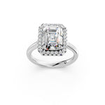 Load image into Gallery viewer, Yeira Emerald Solitaire Diamond Womens Ring
