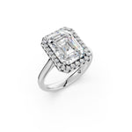 Load image into Gallery viewer, Yavya Emerald Solitaire Diamond Womens Ring