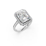 Load image into Gallery viewer, Yarza Emerald Solitaire Diamond Womens Ring