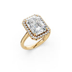 Load image into Gallery viewer, Yarza Emerald Solitaire Diamond Womens Ring