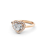 Load image into Gallery viewer, Yania Heart Solitaire Diamond Womens Ring