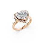 Load image into Gallery viewer, Yalra Heart Solitaire Diamond Womens Ring