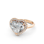 Load image into Gallery viewer, Yaira Heart Solitaire Diamond Womens Ring