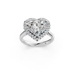 Load image into Gallery viewer, Yaira Heart Solitaire Diamond Womens Ring