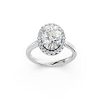Load image into Gallery viewer, Xiana Oval Solitaire Diamond Womens Ring