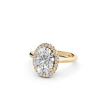 Load image into Gallery viewer, Xiana Oval Solitaire Diamond Womens Ring