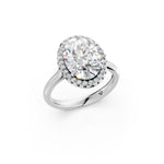 Load image into Gallery viewer, Xeira Oval Solitaire Diamond Womens Ring