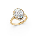 Load image into Gallery viewer, Xeira Oval Solitaire Diamond Womens Ring