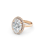Load image into Gallery viewer, Xavya Oval Solitaire Diamond Womens Ring