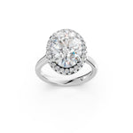 Load image into Gallery viewer, Xavya Oval Solitaire Diamond Womens Ring
