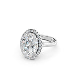 Load image into Gallery viewer, Xavya Oval Solitaire Diamond Womens Ring