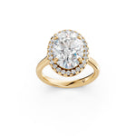 Load image into Gallery viewer, Xavya Oval Solitaire Diamond Womens Ring