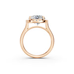 Load image into Gallery viewer, Xarza Oval Solitaire Diamond Womens Ring