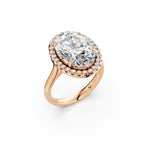Load image into Gallery viewer, Xarza Oval Solitaire Diamond Womens Ring