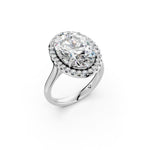 Load image into Gallery viewer, Xarza Oval Solitaire Diamond Womens Ring