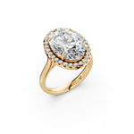 Load image into Gallery viewer, Xarza Oval Solitaire Diamond Womens Ring