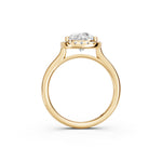 Load image into Gallery viewer, Xamya Pear Solitaire Diamond Womens Ring