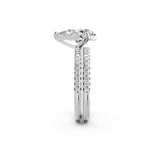 Load image into Gallery viewer, Vaara Pear Solitaire Diamond Womens Ring