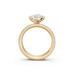 Load image into Gallery viewer, Vaara Pear Solitaire Diamond Womens Ring